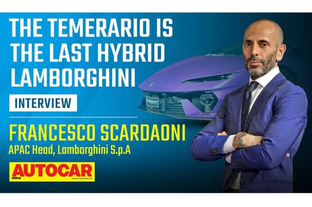 Francesco Scardaoni on the Lamborghini Temerario, EV future, and Indian market 